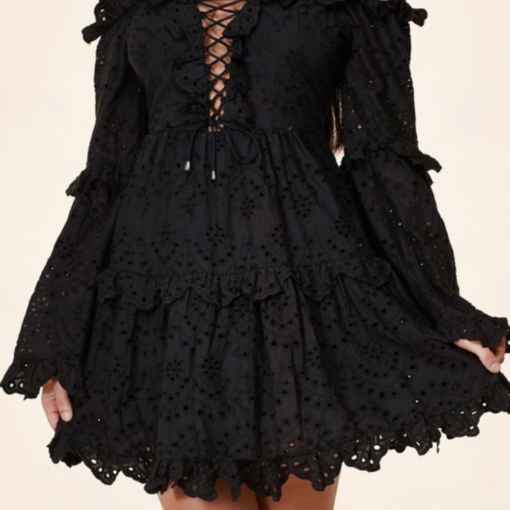 34 - EYELET MINI DRESS - Picture 4 of 10
